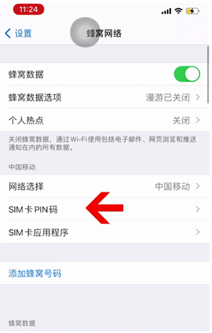 松潘苹果14维修网分享如何给iPhone14的SIM卡设置密码 