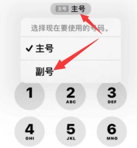 松潘苹果14维修店分享iPhone 14 Pro Max使用副卡打电话的方法 